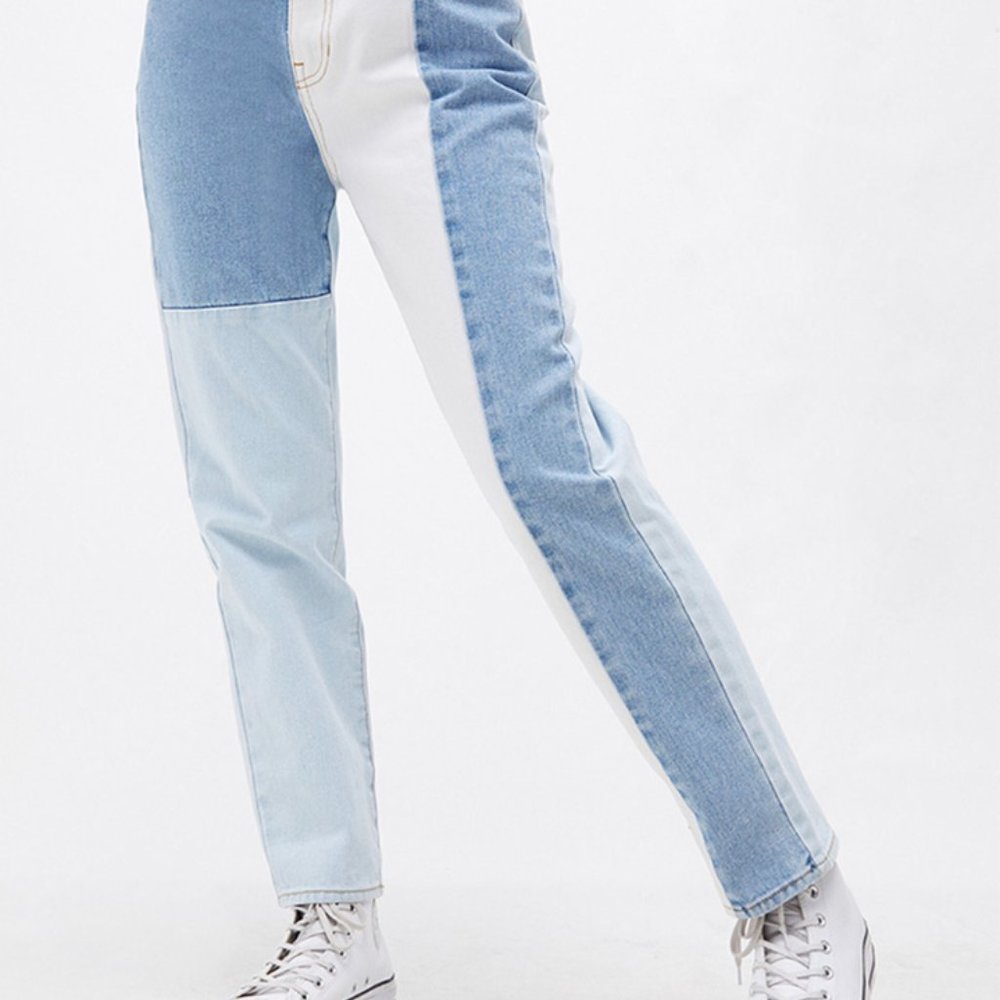PacSun Eco Hopper Patch Mom Jeans